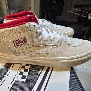 VANS Skate Half Cab Vintage Sport White/Red Sneakers Mid-Top Men’s Size 12 NEW